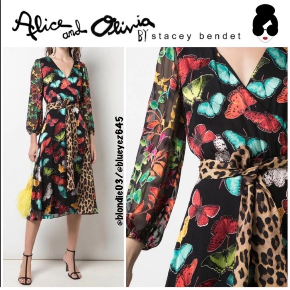 Alice + Olivia “Jesse” Midi Dress 2 NWT